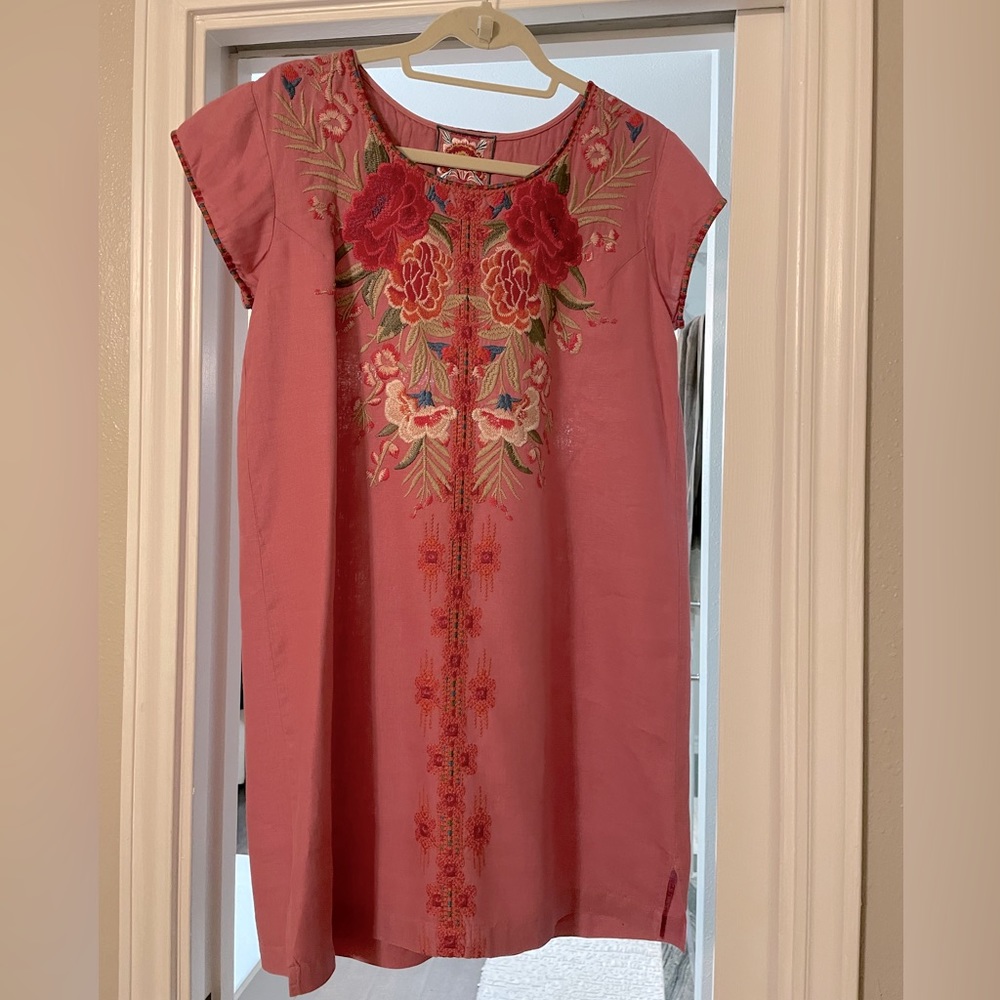 Johnny Was Burke Linen Tunic Dress | XS